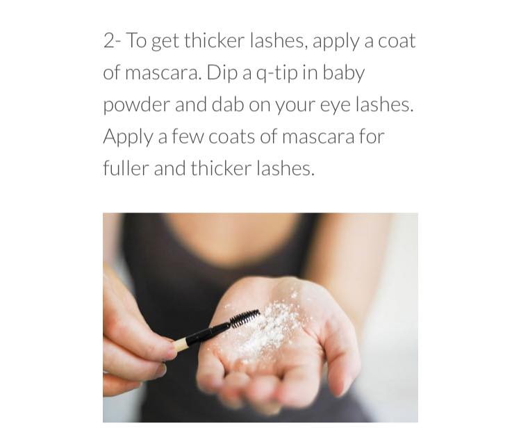 To get thicker lashes