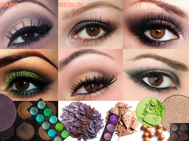 eyeshadow for brown eyes step by step